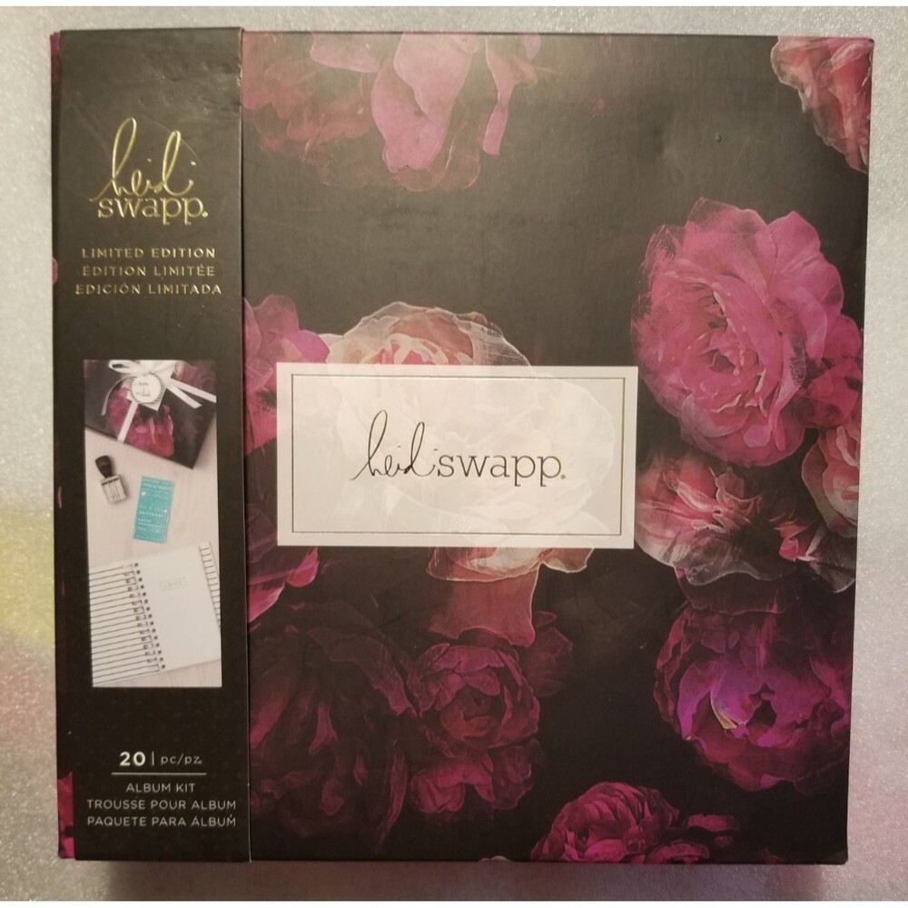 Heidi Swapp Limited Edition Album Kit 20 Pieces Boxed Set Album Stickers Stamper